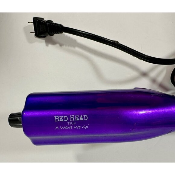 Bed Head TIGI A Wave We Go Adjustable Hair Waver Iron Purple With Silver Barrels - Picture 11 of 16